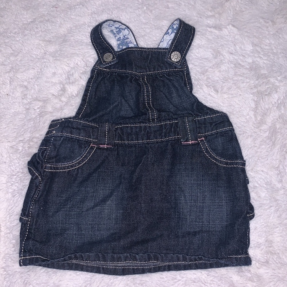 Joe fresh baby jean dress 6-12 months